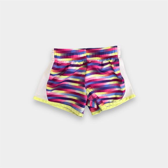 Danskin Now Girls Striped Athletic Shorts XS 4-5 - Picture 1 of 7